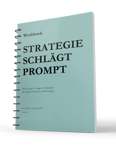 Bild des Workbooks "Strategie schlägt Prompt"